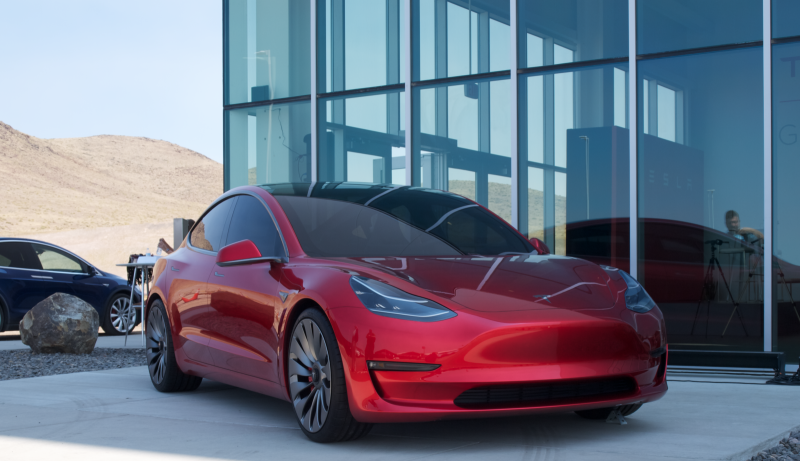 red tesla