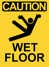 Wet floor sign